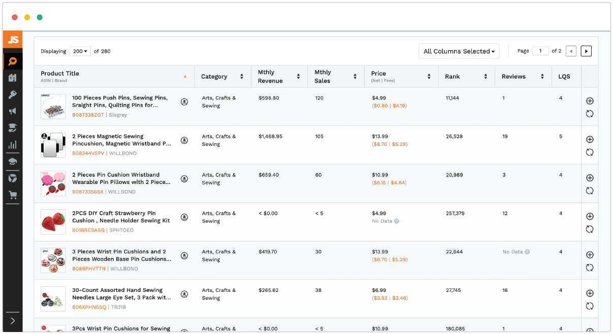 how to do product research on jungle scout